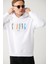 Erkek Beyaz Sweatshirt Kapüşonlu Yaka 3 Iplik Şardonlu Nakışlı Regular Fit A32y1380 1