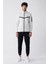 Erkek Gri İnterlok Kumaş Dik Yaka Baskılı Sweatshirt A31Y1203 5