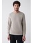 Erkek Taş Bisiklet Yaka Pamuklu 2 Iplik Şardonsuz Sweatshirt E001200 1