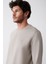Erkek Taş Bisiklet Yaka Pamuklu 2 Iplik Şardonsuz Sweatshirt E001200 2