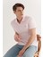 Erkek Açık Pembe Polo Yaka T-shirt %100 Pamuk Serin Tutan Regular Fit E001004 2