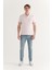 Erkek Açık Pembe Polo Yaka T-shirt %100 Pamuk Serin Tutan Regular Fit E001004 5