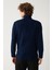 Erkek Lacivert Dik Yaka Fermuarlı Soft Touch Polar Regular Fit Sweatshirt E001068 4