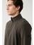 Erkek Antrasit Dik Yaka Soğuğa Dayanıklı Fermuarlı Polar Sweatshirt E001069 2