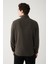 Erkek Antrasit Dik Yaka Soğuğa Dayanıklı Fermuarlı Polar Sweatshirt E001069 4