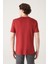 Erkek Bordo Ultrasoft Bisiklet Yaka Pamuklu Basic T-Shirt E001171 4