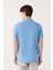 Erkek Mavi %100 Pamuk Serin Tutan Polo Yaka T-shirt E001004 4