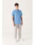Erkek Mavi %100 Pamuk Serin Tutan Polo Yaka T-shirt E001004 5