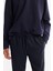 Erkek Lacivert Relaxed Fit Yandan Cepli Beli Lastikli Bağcıklı Duble Paça Jogger Pantolon E003000 4