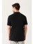 Erkek Siyah %100 Pamuk Serin Tutan Polo Yaka T-shirt E001004 4