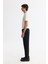 Erkek Siyah Beli Lastikli Bağcıklı Duble Paça Jogger Relaxed Fit Pantolon E003000 2
