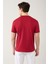 Erkek Bordo %100 Pamuk Nefes Alan Bisiklet Yaka T-Shirt E001000 4