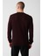 Erkek Bordo Triko Kazak Bisiklet Yaka Tüylenmeyen Regular Fit E005000 4