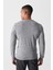 Erkek Gri Bisiklet Yaka Tüylenmeyen Triko Regular Fit Kazak E005000 4