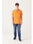 Erkek Turuncu %100 Pamuk Serin Tutan Polo Yaka T-shirt E001004 1