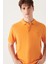 Erkek Turuncu %100 Pamuk Serin Tutan Polo Yaka T-shirt E001004 4