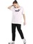 ESS Logo Boyfriend Tee 586868-02 KADIN Beyaz Tişört 2