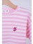 Uzun Kollu T-Shirt / Pembe Çizgili 2