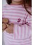 Uzun Kollu T-Shirt / Pembe Çizgili 4