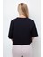 Önü Dikişli Yuvarlak Yaka Kısa Kol Modal Bluz 5
