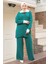 Bebe Yaka Tunik Pantolon Triko Takım 1300 - Zümrüt Yeşili 3