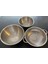 3'Lü Set Çelik Çırpma Karıştırma Kapları (20-24cm) + Çelik Süzgeç (25.5 cm) 1