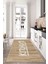 Eco Touch Serisi Kitchen Dijital Baskılı Dekoratif Krem Renkli Kaymaz Taban Mutfak Halısı 1