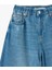 Rahat Kalıp Geniş Paça Denim Pantolon - Wide Leg Jeans 4