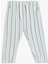 Beli Bağcıklı Cep Detaylı Çizgili Pantolon 1