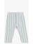Beli Bağcıklı Cep Detaylı Çizgili Pantolon 2