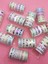 Renkli Yaldızlı Vintage Washi Tape Bant Yapışkanlı Maskeleme Kağıdı 5 Lı - Portakal 2