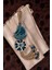 Nazar Boncuklu Seramik Yelkenli ve Çiçek Desenli Kuş Dekoratifli Çok Amaçlı Süs Eşyası 6X34 cm 3