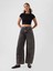 Kadın Siyah High Rise Horseshoe Jean Pantolon 1