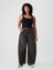 Kadın Siyah High Rise Horseshoe Jean Pantolon 5