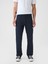 Erkek Lacivert Straight Fit City Jean Pantolon 5