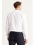 Erkek Beyaz Düğmeli Yaka Kolay Ütülenebilir Pamuklu Slim Fit Dar Kesim Oxford Gömlek 7