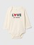 Bebek Kırık Beyaz Organik Pamuk First Favorites Bodysuit 1
