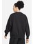 Jordan Jumpman Essen Fleece Crew Oversize Kadın Geniş Kalıp Pamuk Sweatshirt Siyah 2