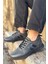 Logan Füme Siyah Ortopedik Günlük Garantili Yürüyüş Koşu Sneaker Spor Ayakkabı LOGAN-7039 2