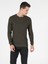 Slim Fit Yuvarlak Yaka Erkek Yeşil Kazak 3