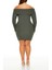 Plus Size Madonna Yaka Mini Elbise 1