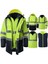 Reflektörlü Oxford Çift Renk 300D Oxford 5+1 Parka Sarı 1