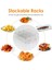 2 Katmanlı Hava Fritöz Rafı Istiflenebilir Izgara Izgara Rafı Paslanmaz Çelik 4.2-5.8qt Hava Fritöz Mutfak Fırın Vapur Ocak (Yurt Dışından) 4