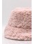 Kadın Kışlık Suni Kürk Peluş Pembe Şapka 2