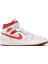 Air Jordan 1 Mid Se Leather Sneaker Deri Bilekli Spor Ayakkabı Beyaz 1