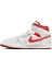 Air Jordan 1 Mid Se Leather Sneaker Deri Bilekli Spor Ayakkabı Beyaz 2
