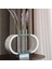 Metal Detaylı Oval Yeşil Mermer Obje 2