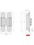 Gizli Menteşe 180X32 mm Füme Saten Renk 3