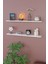 Dekoratif Uçan Duvar Rafı 2 Adet Gizli Monteli Raf Oval Kesim 80 x 18 cm 3