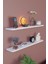 Dekoratif Uçan Duvar Rafı 2 Adet Gizli Monteli Raf Oval Kesim 80 x 18 cm 4